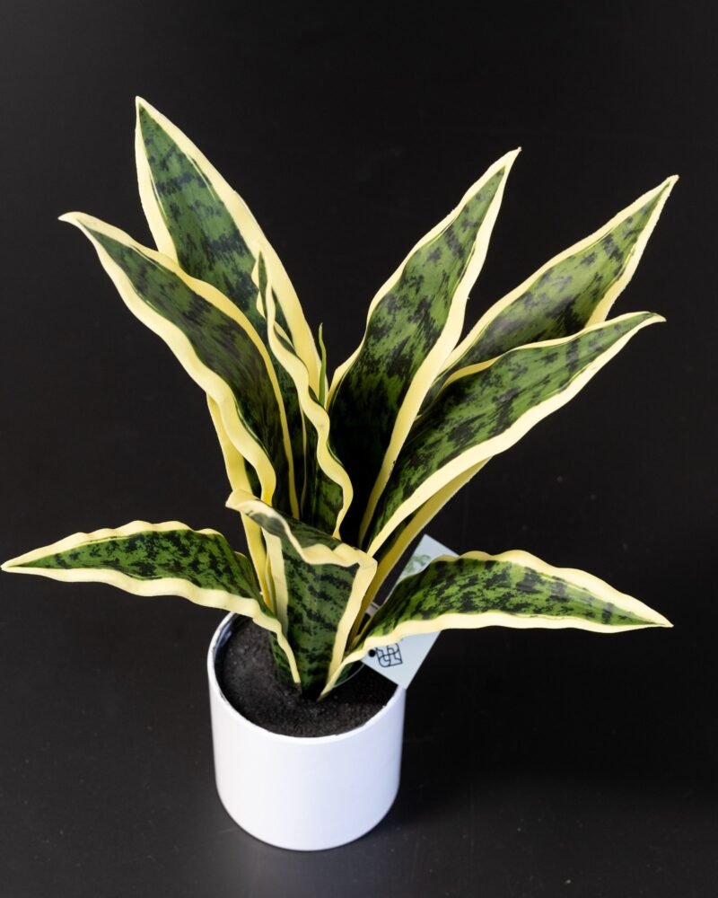 Konstgjord Sansevieria i Keramik kruka – 40 cm - Bild 3