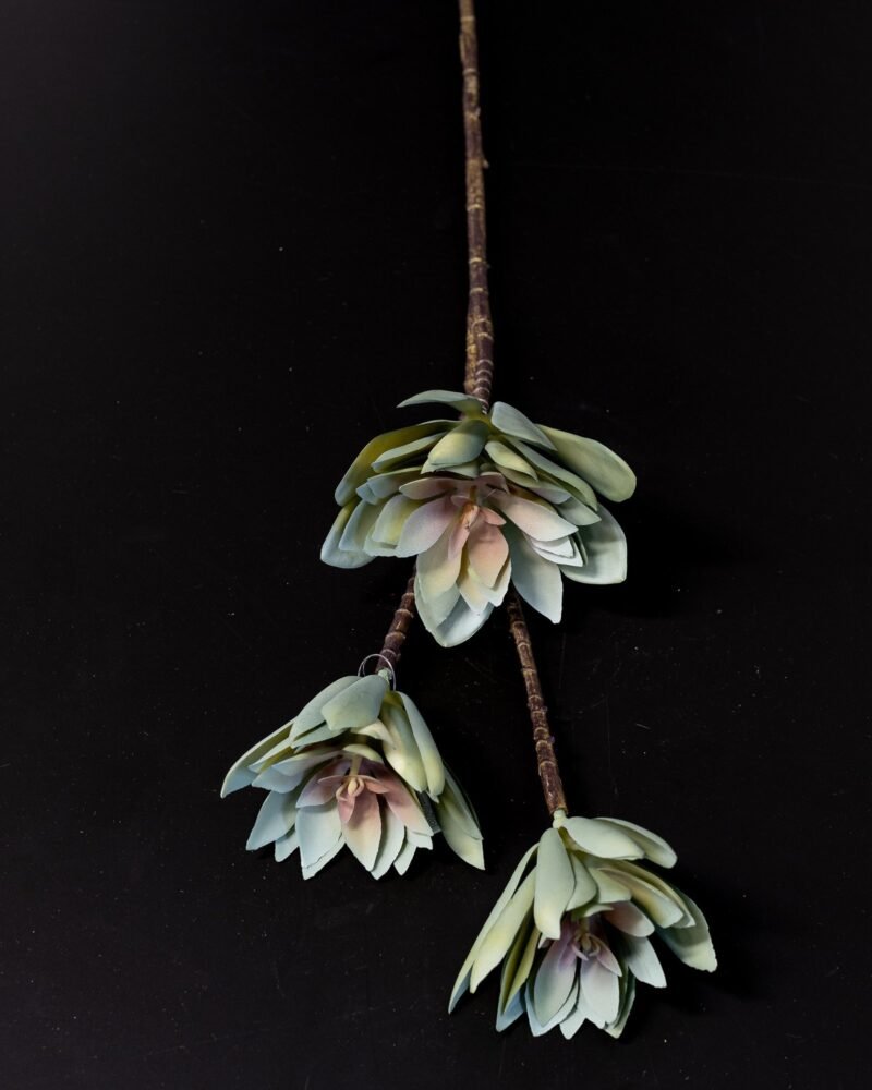 Konstgjord Lotusblomma Ljusgrön - 83 cm Naturtroget Bladverk - Bild 6