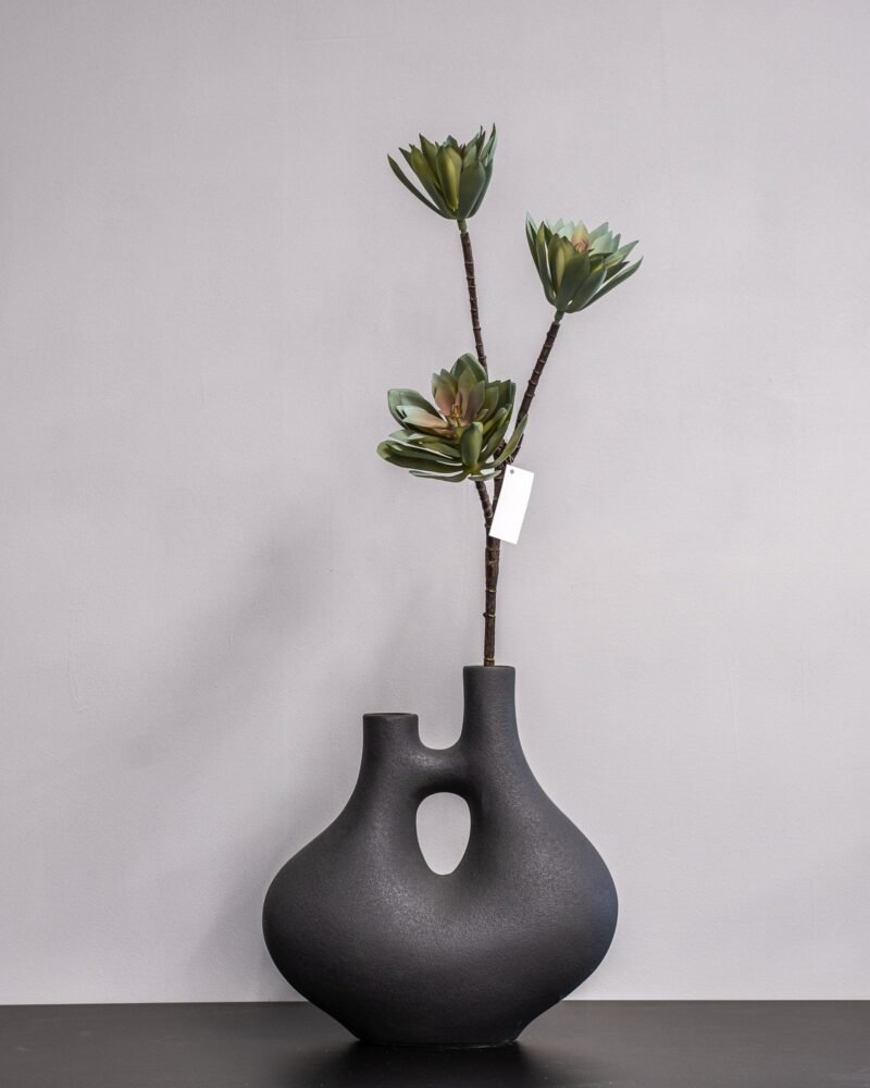 Konstgjord Lotusblomma Ljusgrön - 83 cm Naturtroget Bladverk - Bild 3