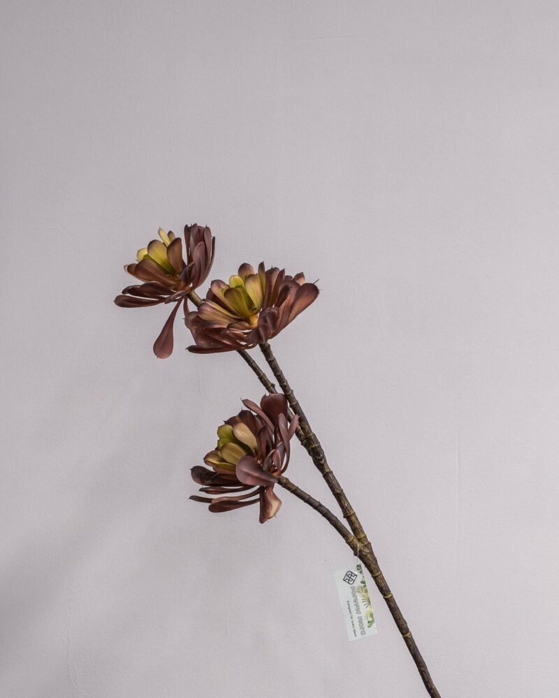 Konstgjord Lotusblomma lila – Naturtroget Bladverk 79 cm - Bild 2